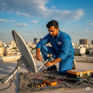 فني ستلايت هندي — خبرة عالية في تركيب وصيانة الستلايت