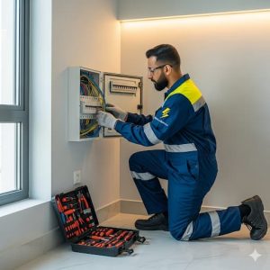 تركيب وصيانة لوحات التوزيع (الفيوزات): خدمات فني كهربائي محترف في الكويت