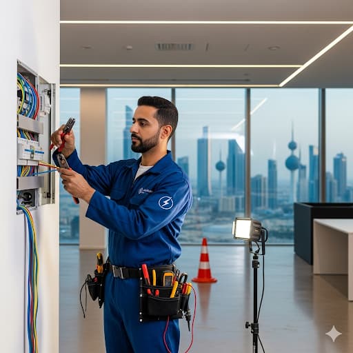 فني كهربائي حولي: خدمات تركيب وتوصيل الكهرباء للمنازل والشركات