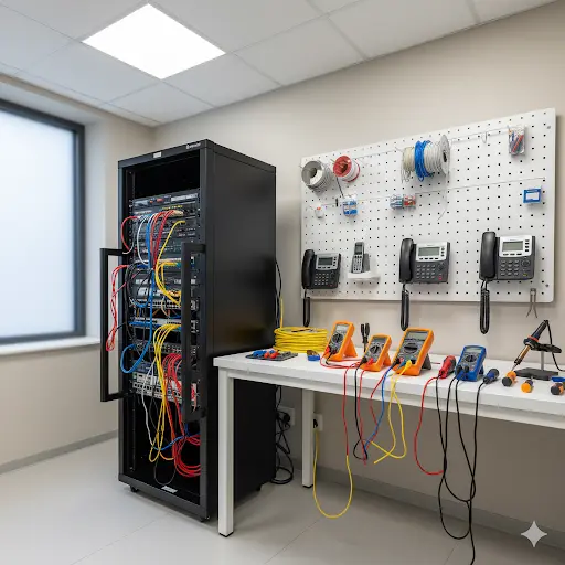 فني بدالات: خدمات تركيب وصيانة الأنظمة الهاتفية.