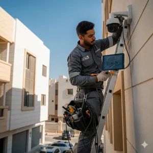 فني كاميرات مراقبة مبارك الكبير: حلول أمان متطورة للمنازل والشركات