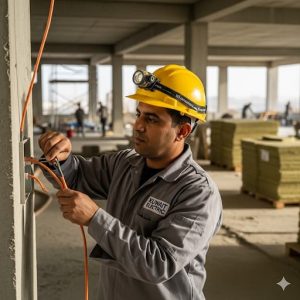 تمديد كهرباء للمباني الجديدة: فني تركيبات كهربائية محترف في الكويت