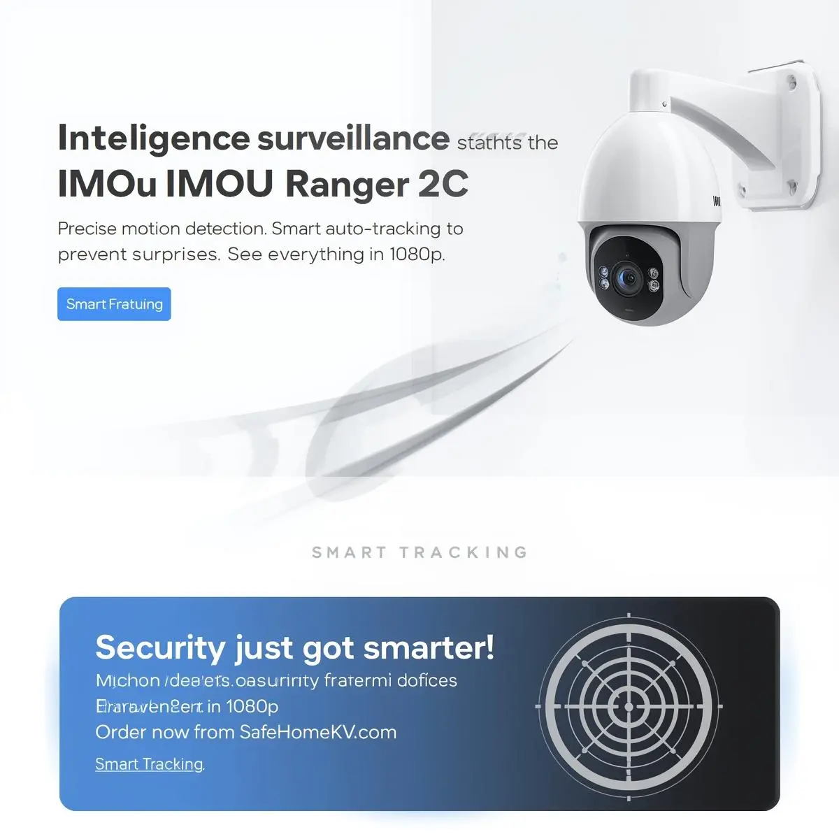 كاميرا IMOU Ranger 2C – مراقبة ذكية مع اكتشاف الحركة وصوت ثنائي الاتجاه