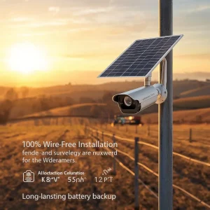 كاميرا Solar CCTV – الطاقة الشمسية للمواقع البعيدة والمفتوحة